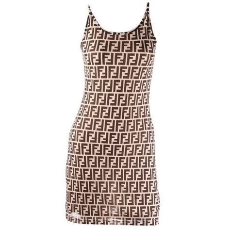 brown monogram fendi mini dress|Fendi formal dresses.